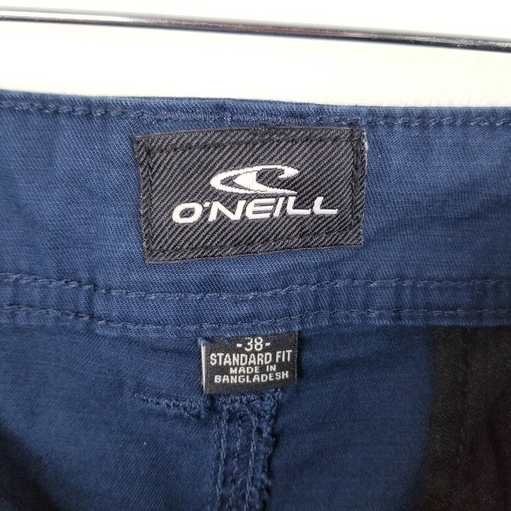 O'Neill Navy Blue Jaxson Stretch Chino Shorts NWT size 38 - Picture 4 of 9